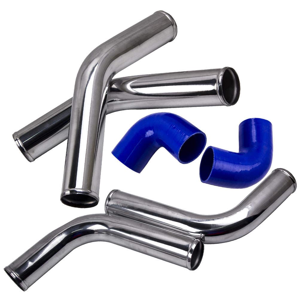 Universal Turbo Intercooler 27 x7 x2.5 and Aluminium Piping Hose Kit