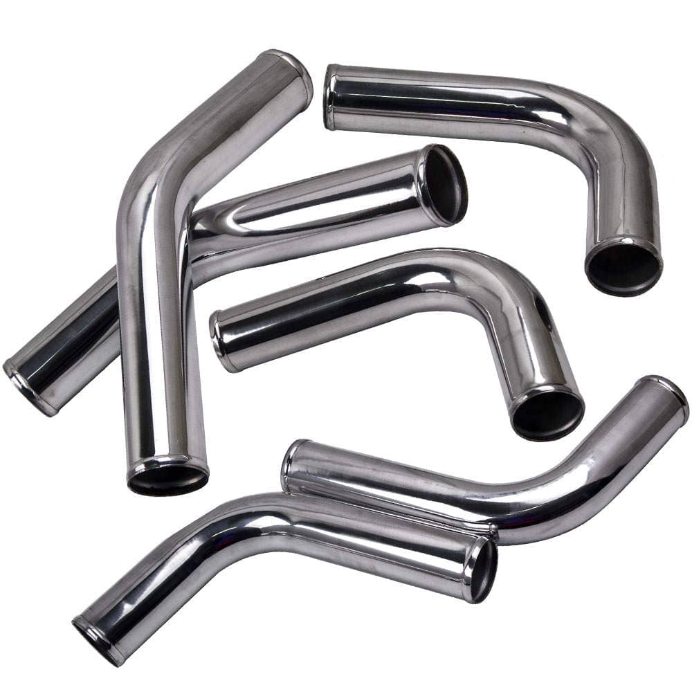 Universal Intercooler 2.5 Pipe Hose Kit + BOV Flange Pipe Adapter Kit