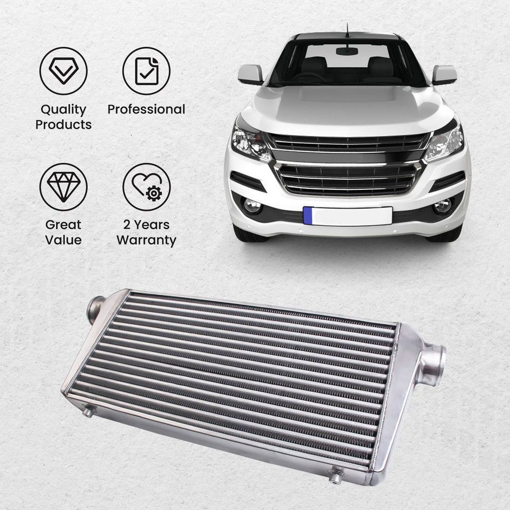 600x300x76 Intercooler 3.0 76mm Inlet Outlet + 2.5 64mm Intercooler Pipe Kit