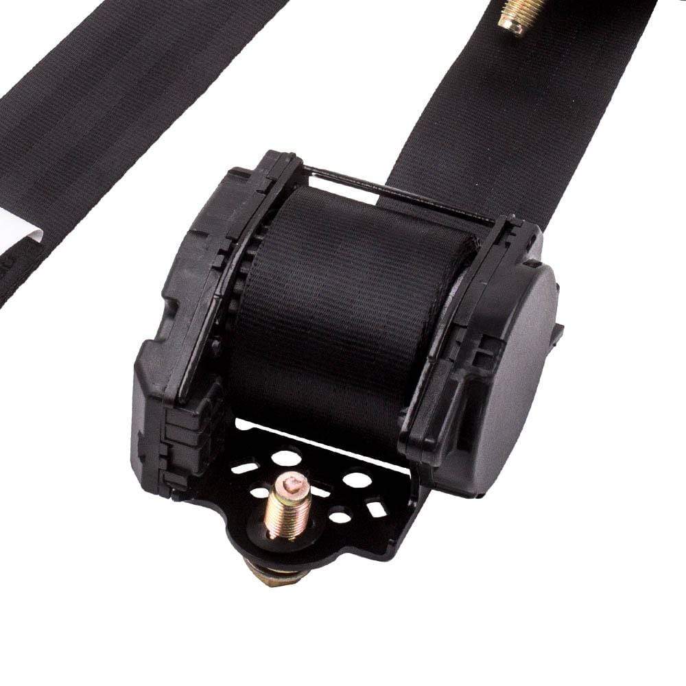 2x Adjustable 3-Point Retractable Lap Car Truck Safety Belts