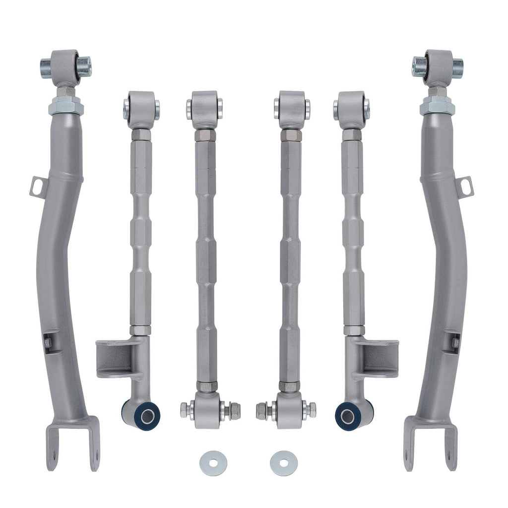 6 stuks hintere draagarm-langsdraagarm geschikt voor Subaru Impreza WRX STi GDA 2002–2007