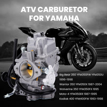 Laad de afbeelding in de galerijviewer, CARBURETOR geschikt voor YAMAHA BIG BEAR 350 YFM 350 YFM350 2X4 4X4 CARB ATV 1987-1996 E2