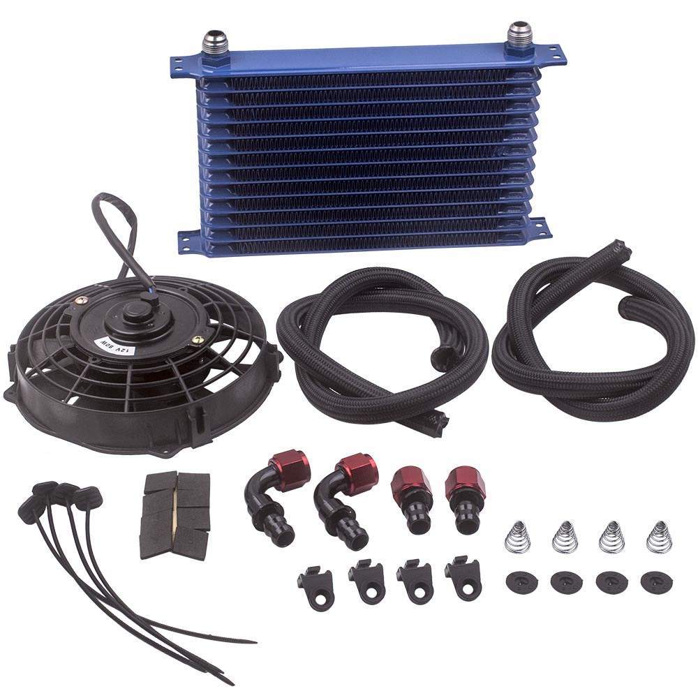 13-row Trust oliekoeler + 7 inch electric ventilator