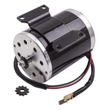 Load image into Gallery viewer, 500W 24V DC Electric Motor for E-Bike Scooter Brushed DIY Motor With Bracket