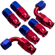 Laad de afbeelding in de galerijviewer, 20FT AN6 Roestvrij staal PTFE E85 Fuel Line Hose + Swivel Fitting Hose End Kit