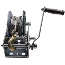 Load image into Gallery viewer, Manual Winch Hand Crank 1500 kg Steel Double Gear for Boat Trailer 33 ft Cable