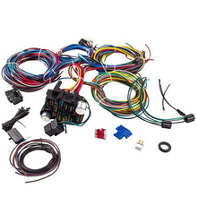 Laad de afbeelding in de galerijviewer, 17 Fuses + 21 Circuits Prewired Fuse Block voor Chevy voor Ford Hotrods ON Sale