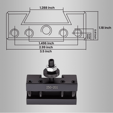Laad de afbeelding in de galerijviewer, 5 stuks Quick Change Turning &amp; Facing Lathe Gereedschap Post Holder 250-201 nieuw