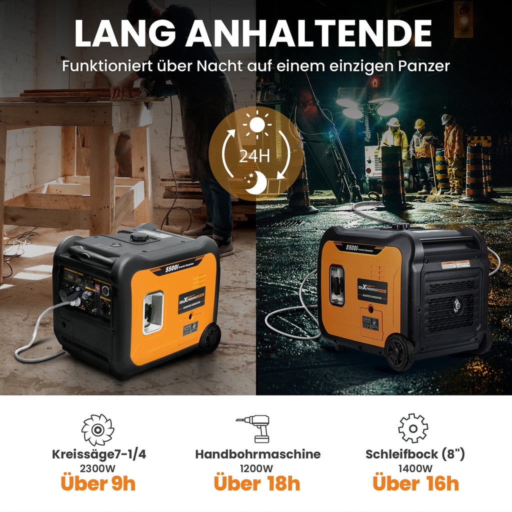 5,0/5,5kVA aggregaat inverter generator 240V noodstroom voor thuis