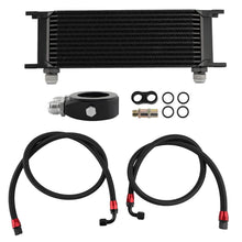 Laad de afbeelding in de galerijviewer, AN10 Universal 10 Row Engine Oliekoeler + Oil Lines Oil Filter Adapter Hose Kit