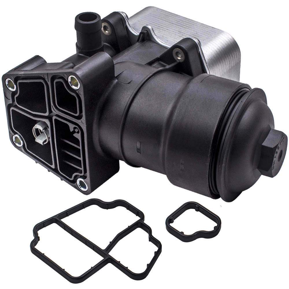 Oil Filter Housing Cooler Cover and Gasket suitable for Audi Seat Skoda VW 2.0TDI