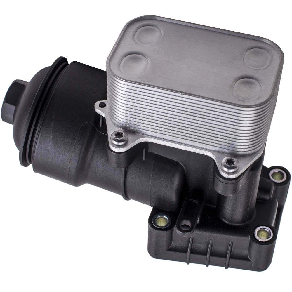 Oil Filter Housing Cooler Cover and Gasket suitable for Audi Seat Skoda VW 2.0TDI