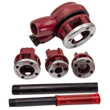 Laad de afbeelding in de galerijviewer, Ratchet pipe threader handle gereedschap set 1/2 3/4
