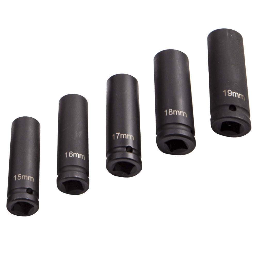 1/2-inch Drive Deep Impact Socket Set, 20-Stuk, Long Reach Wheel Nut Wrench Gereedschap, 10-19mm