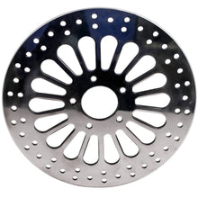 Laad de afbeelding in de galerijviewer, Polished voor 11.8 Disc Drilled Brake Rotor voor Harley Touring 2008-2013