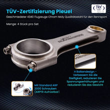 Laad de afbeelding in de galerijviewer, H-Beam Drijfstangen geschikt voor VW Golf MK4 Passat geschikt voor Audi TT 1.8T 19mm Pin Con Rod 800hp