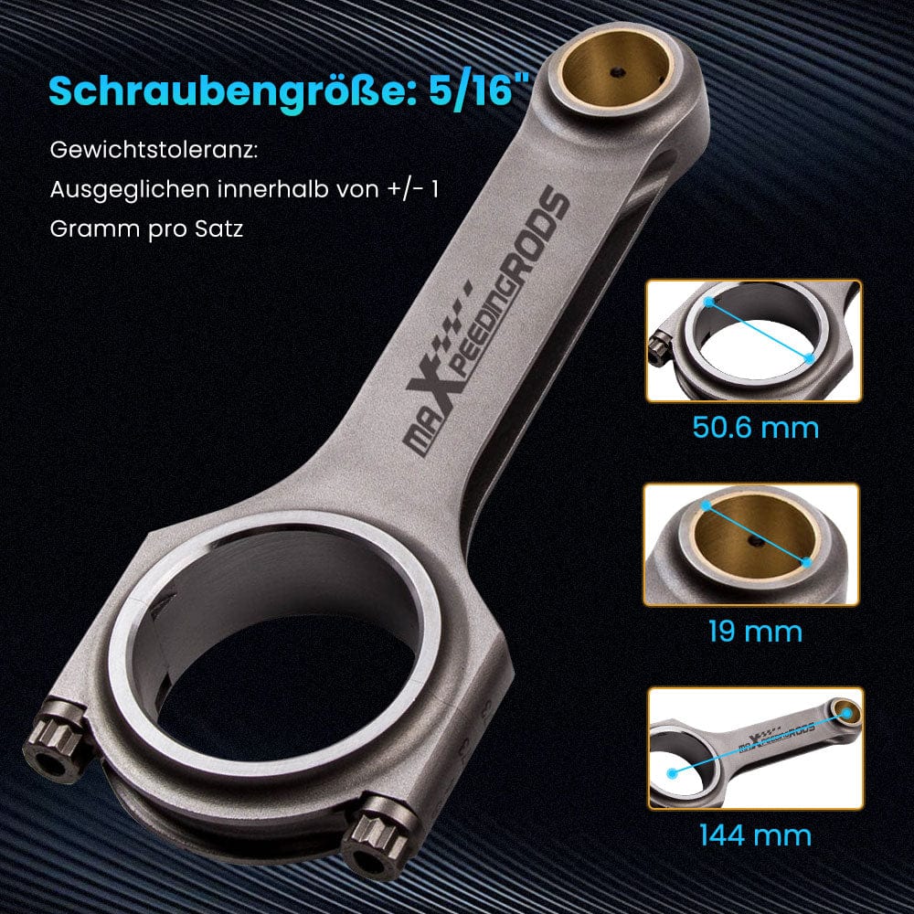 H-Beam Drijfstangen geschikt voor VW Golf MK4 Passat geschikt voor Audi TT 1.8T 19mm Pin Con Rod 800hp