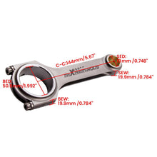 Laad de afbeelding in de galerijviewer, H-Beam Drijfstangen geschikt voor VW Golf MK4 Passat geschikt voor Audi TT 1.8T 19mm Pin Con Rod 800hp