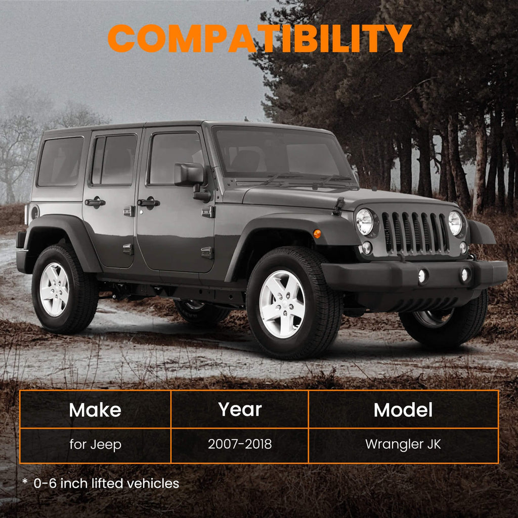 0-6 Inch achter Verstelbare Track Bar geschikt voor Jeep Wrangler JK 2007-18