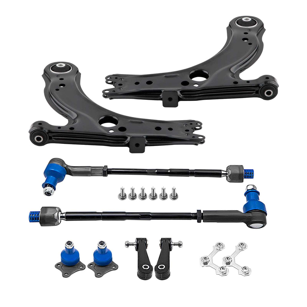 DRAAGARM BALL JOINTS STABILIZER LINKS geschikt voor Audi A3 (8L1) geschikt voor Seat Leon (1M1) VOOR L+R