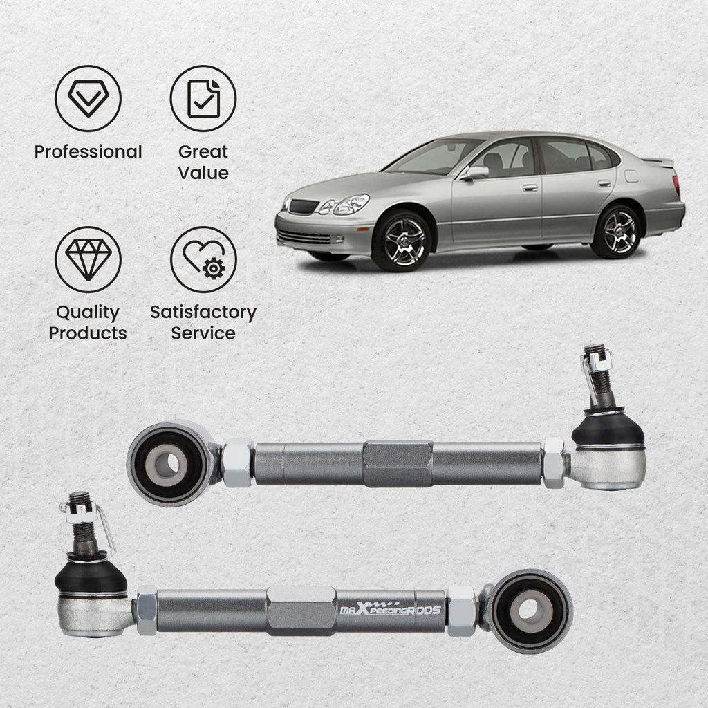 Rear Toe Arms with Spherical Bearings suitable for Lexus IS300 GS300 GS400 GS430 2001-2005