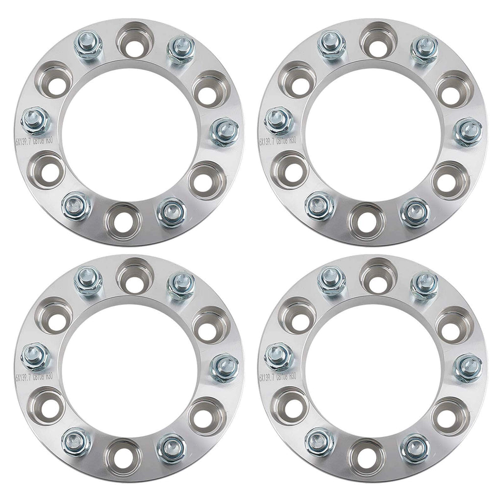 4 stuks 6x139.7mm 30mm Wheel Spacer Adapters 6 Stud geschikt voor Toyota Land Cruiser/ HiLux