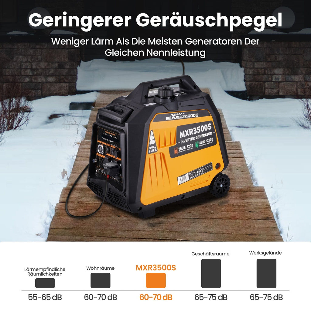 3,5kW aggregaat inverter generator benzine LPG 230V 12V elektrische start