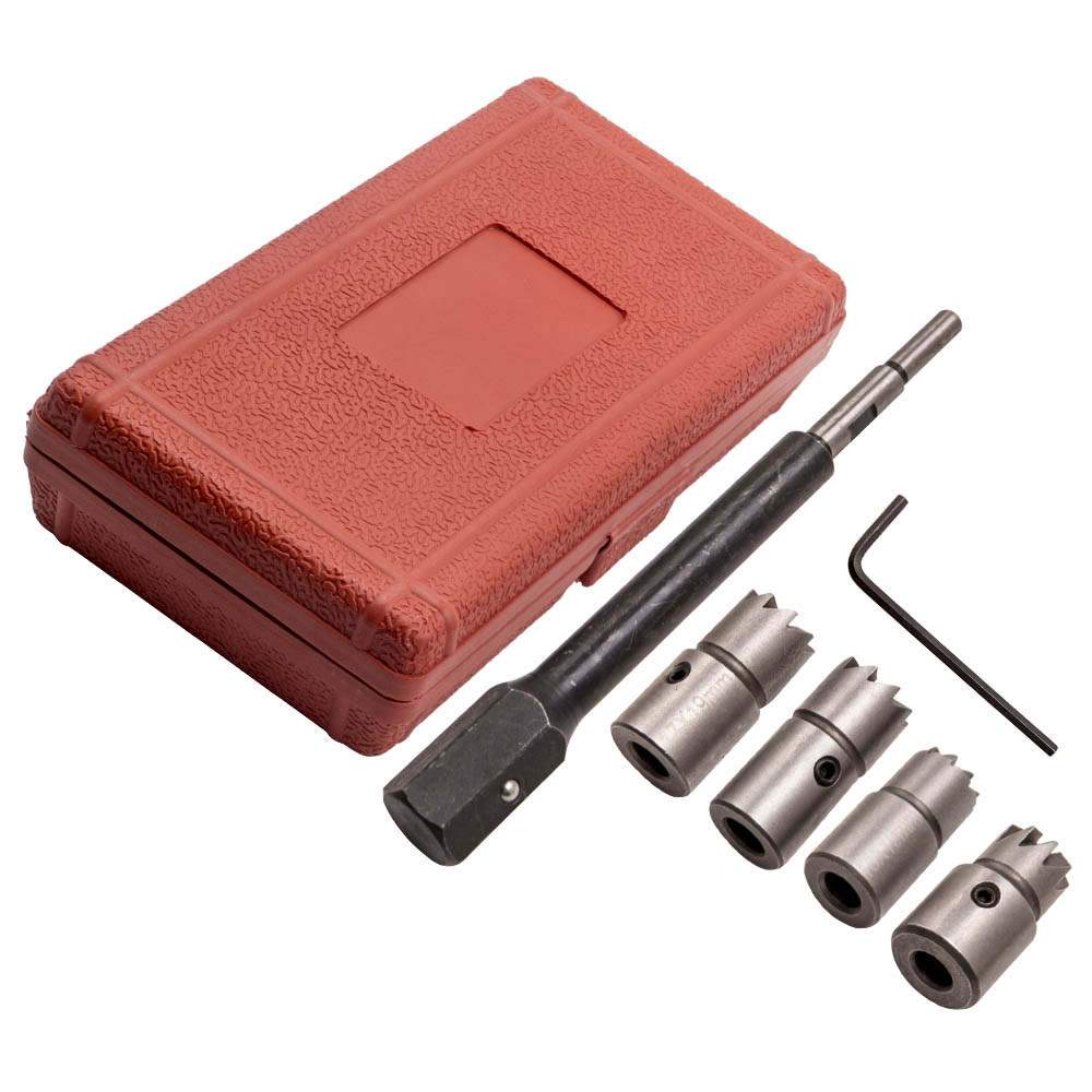 5 Milling Cutters Injector Seat Cleaner CDI motoren Injector Removal Cleaning Set