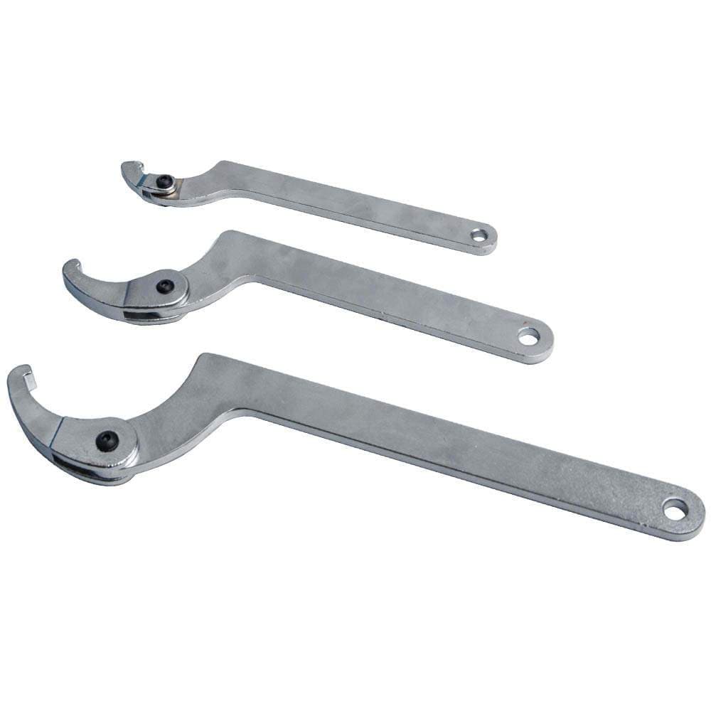 6-Stuk Pin Hook Wrench Gereedschap C Spanner Verstelbare Wrench 35-120 mm