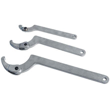 Laad de afbeelding in de galerijviewer, 6-Stuk Pin Hook Wrench Gereedschap C Spanner Verstelbare Wrench 35-120 mm