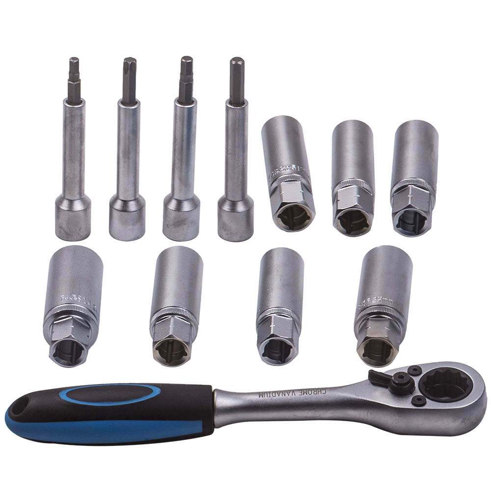 18-Stuk Luchtvering Repair Gereedschap Kit met Ratchet and Sockets