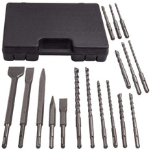 Load image into Gallery viewer, 17x Hammer Drill Bits Chisel Bit Fit SDS Plus Groove Concrete Set