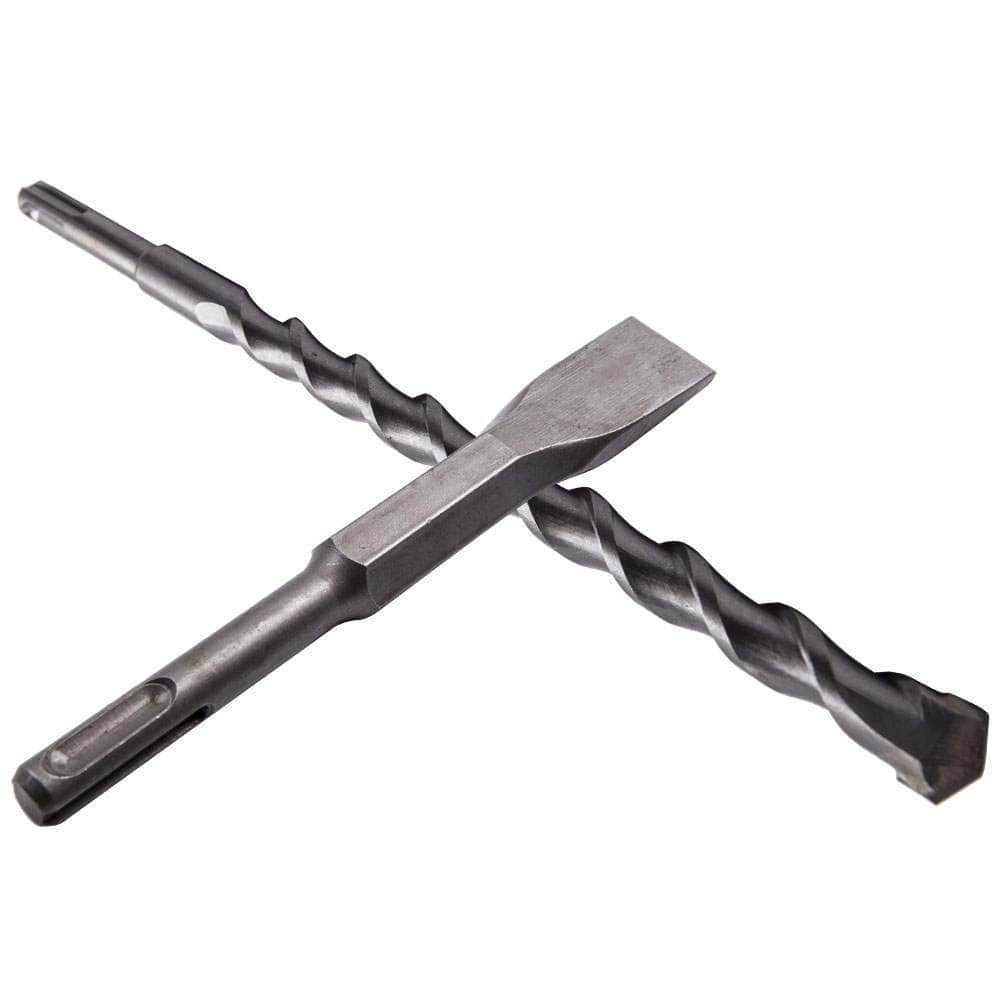 17x Hammer Drill Bits Chisel Bit Fit SDS Plus Groove Concrete Set