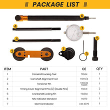 Laad de afbeelding in de galerijviewer, 8 stuks Engine Timing Gereedschap Kit voor VAG 1.2/1.4/1.6 TSi TFSi FSI geschikt voor VW AUDI