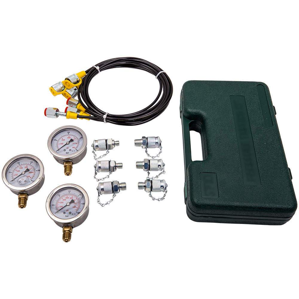 Hydraulic Tester Set geschikt voor Pressure Gauges 250 - 600 bar Test Gereedschap