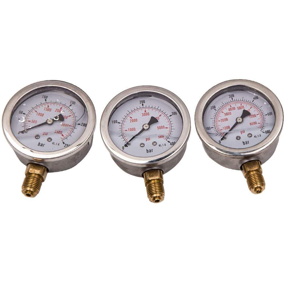 Hydraulic Tester Set geschikt voor Pressure Gauges 250 - 600 bar Test Gereedschap