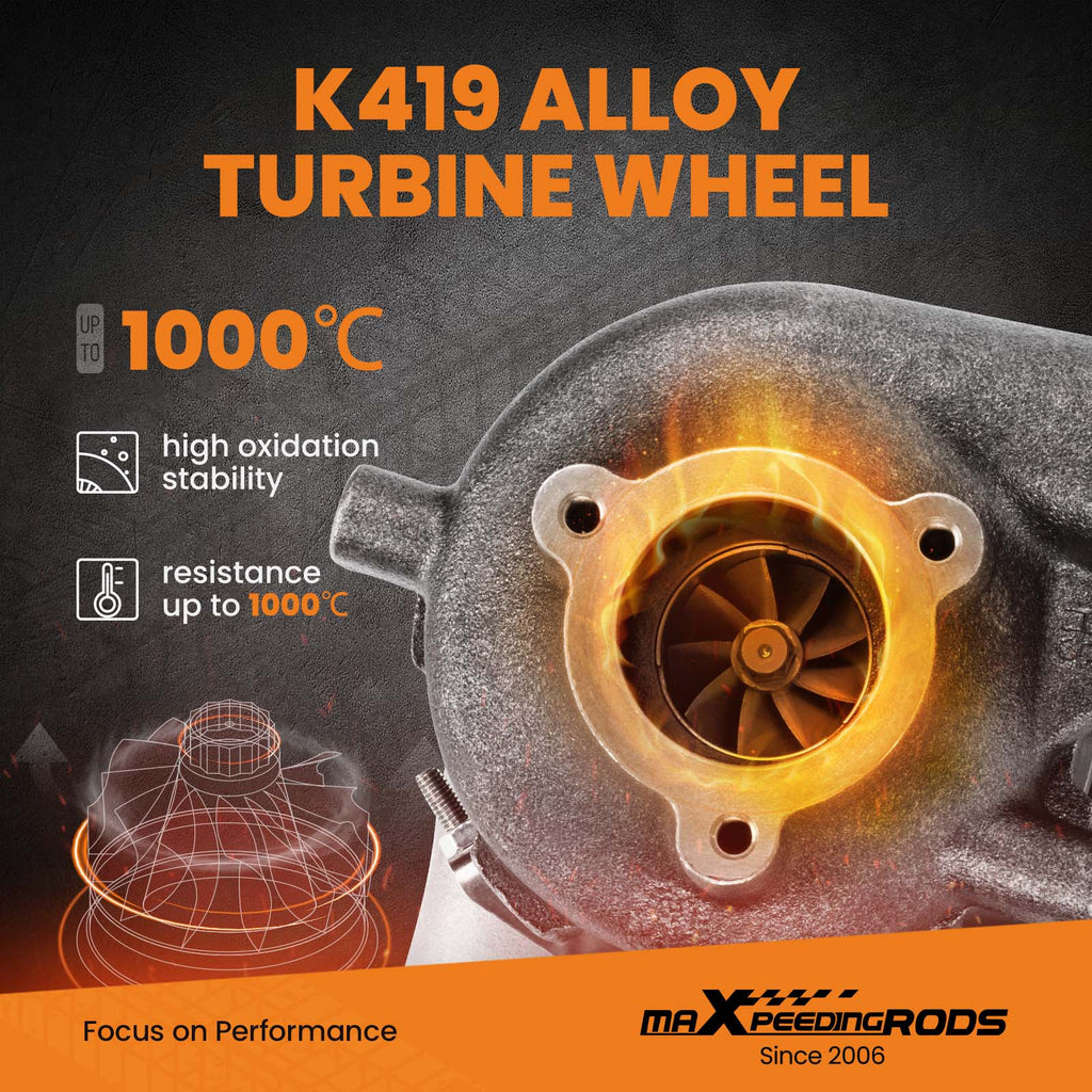 Billet Compressor Wheel Street Turbo geschikt voor Hyundai iLoad D4CB 125kw 170HP 2007-2016 53039880145