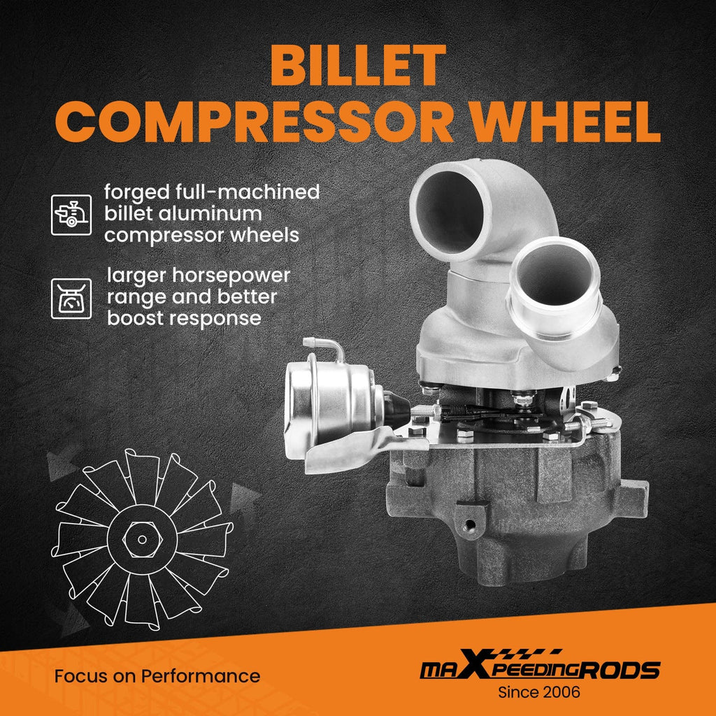 Billet Compressor Wheel Street Turbo geschikt voor Hyundai iLoad D4CB 125kw 170HP 2007-2016 53039880145