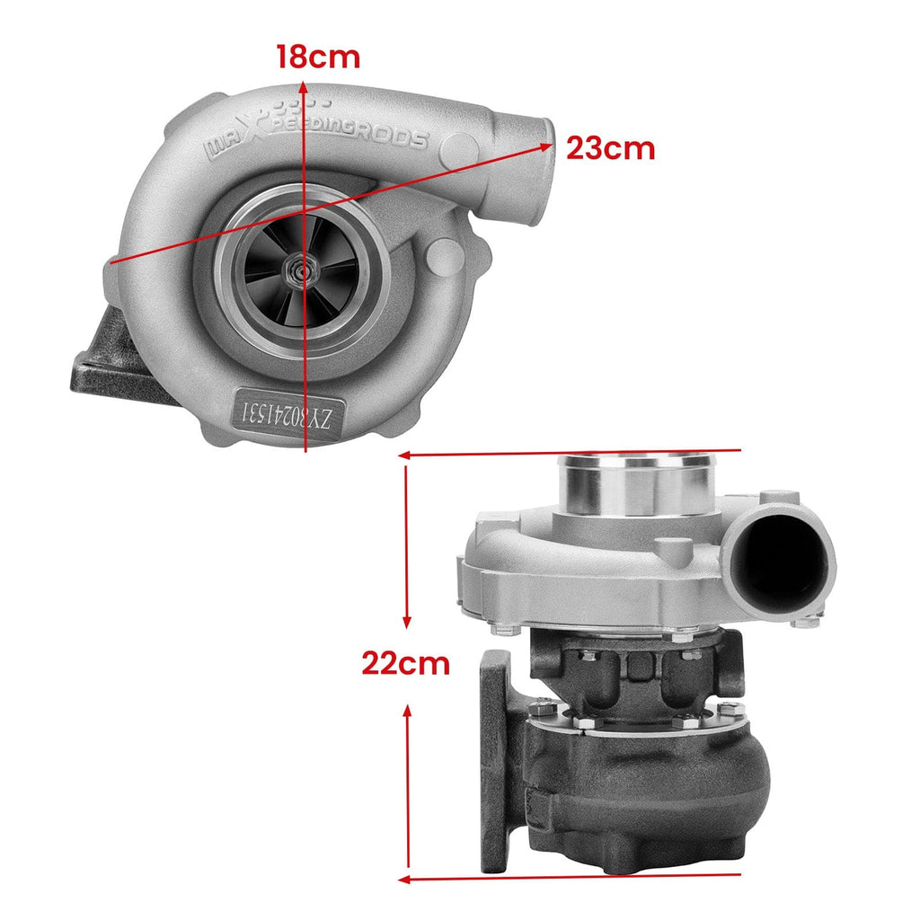 Turbo T3 T4 T04E Turbo 0.57A/R geschikt voor Ford Audi VW Seat Turbo