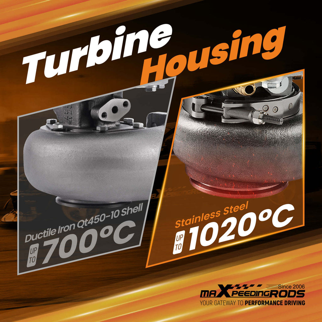 Racing Billet Wheel Turbo Ball Lager voor 2.0L-5.5L Water and Oil Cooling