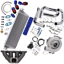 Laad de afbeelding in de galerijviewer, Turbokit T3/T4 hybride 450 pk geschikt voor Honda D-serie D15 D15Z1 met spruitstuk, intercooler &amp; blow-off