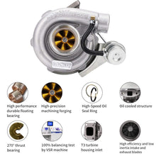 Load image into Gallery viewer, Universele turbo geschikt voor 4- en 6-cilinder 1.5L-2.5L motoren T3 tot 420 pk