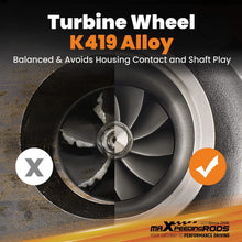 Load image into Gallery viewer, Universele billet turbo kogellager T25 geschikt voor 1.4-3.0L motoren tot 660 pk