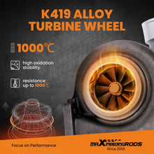Laad de afbeelding in de galerijviewer, Billet-Kompressorrad Street Performance GT45 V-Band turbo T4 Twin-Scroll A/R .66