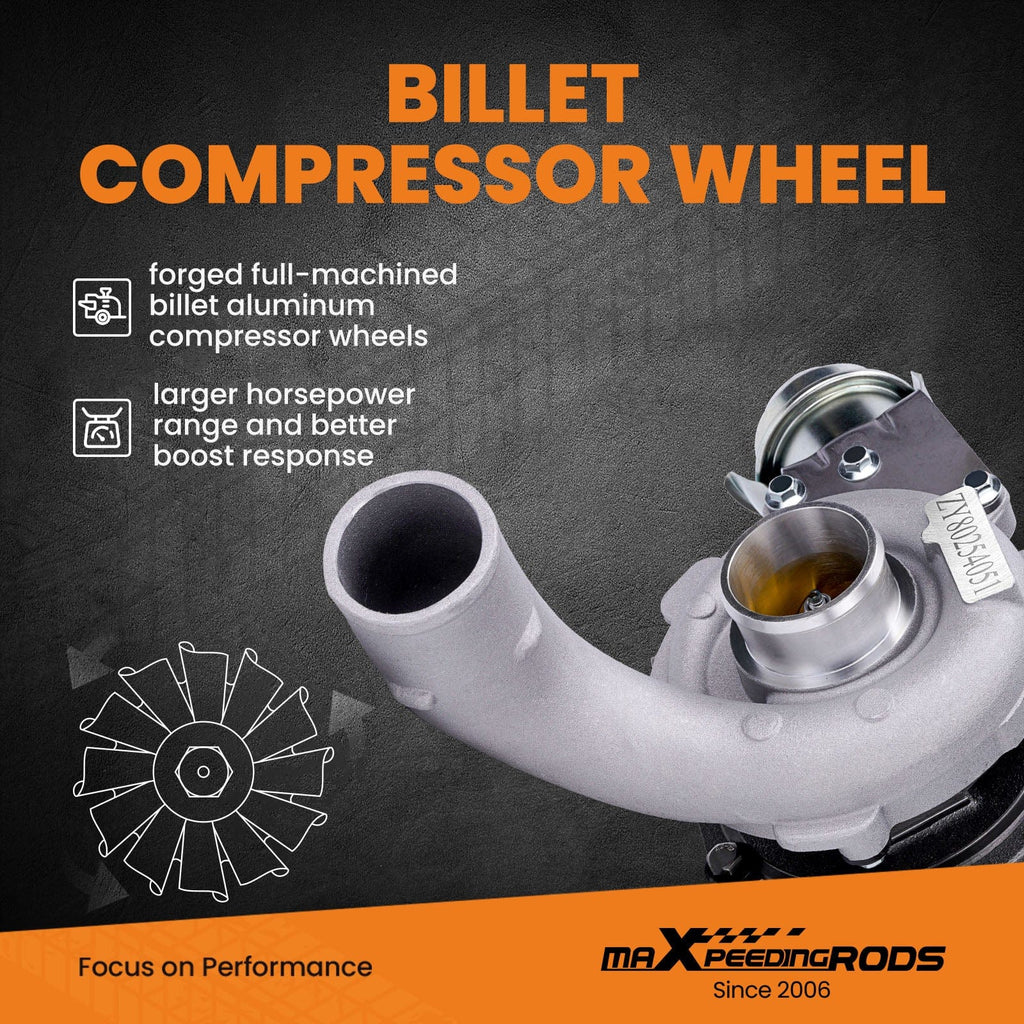 Street Turbo geschikt voor RENAULT LAGUNA 2 ESTATE 1.9 DCI 120 hp 8200322125 708639-0006 billet compressor wheel