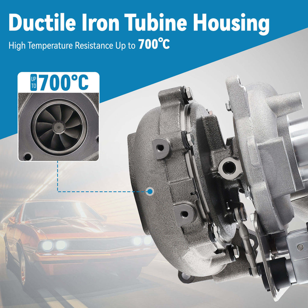 Turbine geschikt voor Volkswagen Touareg Phaeton 3.0 TDI Floating Lager GTB2260VK 240 HP