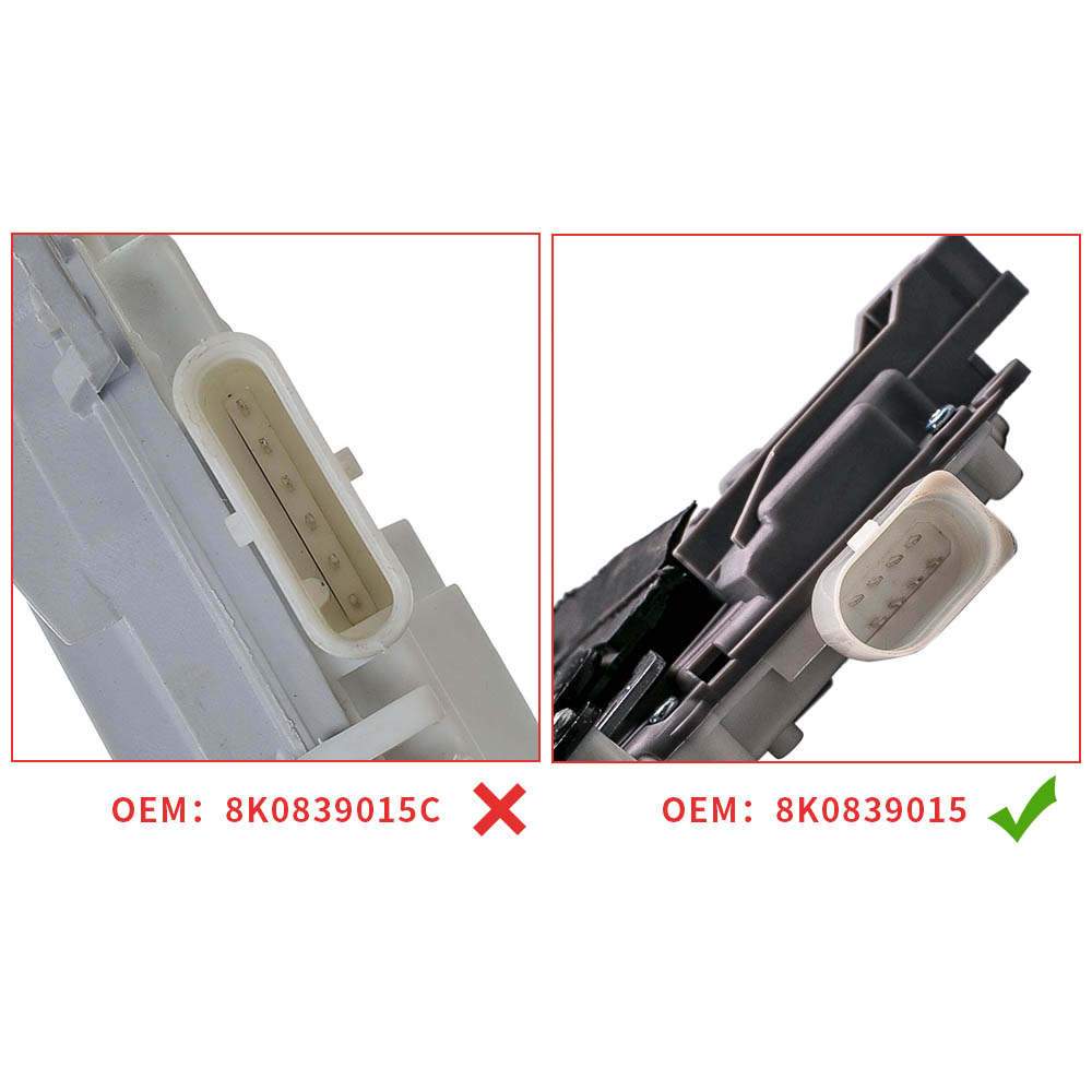 8K0839015 Deurslotactuator geschikt voor Audi A4 B8 8K Q7 4L geschikt voor VW Touareg achter links