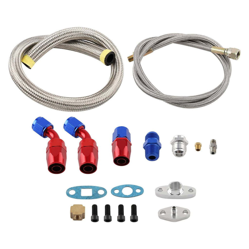 Turbo kit T04E met intercooler, wastegate, uitlaatklep controller en downpipe