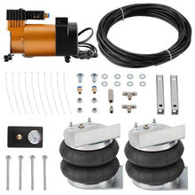 Laad de afbeelding in de galerijviewer, 2x Luchtvering Kit + 12V Compressor geschikt voor Opel Movano 2010-2024