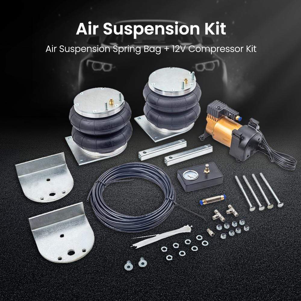 2x Luchtvering Kit + 12V Compressor geschikt voor Opel Movano 2010-2024